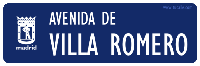 cartel_de_avenida-de-VILLA ROMERO_en_madrid
